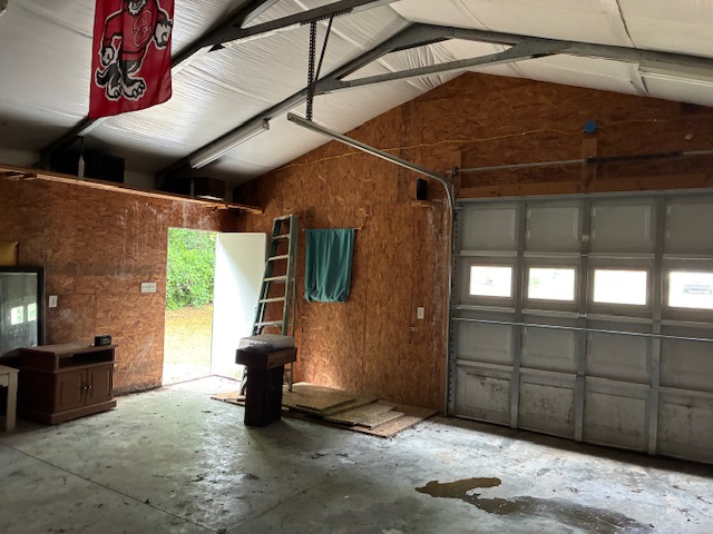 Workshop interior with storage